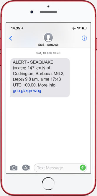 Earthquake Tsunami Alerts To Your Cell Phone