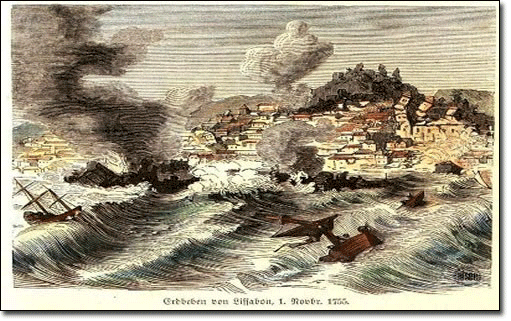 1775 Tsunami in Lisbon Portugal
