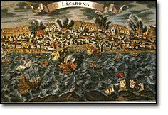 1775 Great Tsunami depiction Portugal