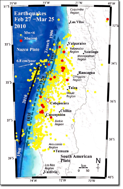 2010 Chile-Earthquake-Epicentre