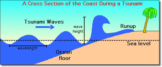 Tsunami Shoaling Process Shallow Waters And Energy Release